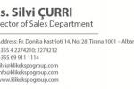Στοιχεία επικοινωνίας κας Silvi Curri