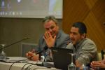 Συντονιστής στην ημερίδα ήταν ο δημοσιογράφος της εφ. "Καθημερινή" κ. Γιώργος Φραντζεσκάκης
